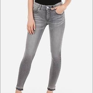 Express grey ankle jeans